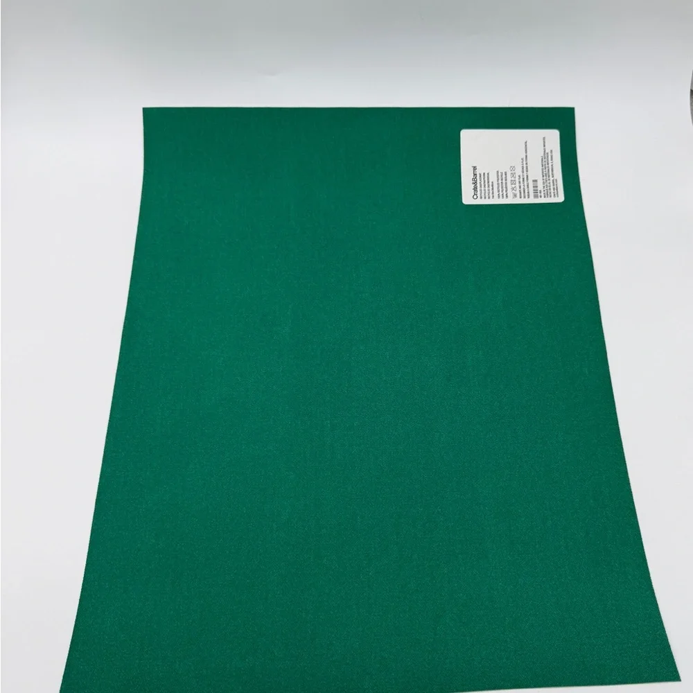 Crate & Barrel Green Abstract (24” X 18”) Placemats Set Of 6 USA Kitchen Dining
